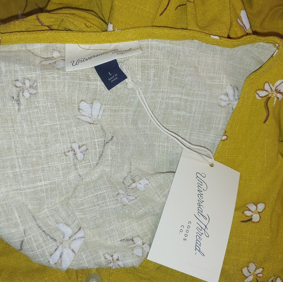 FINAL PRICE Yellow floral midi picnic dress - Picture 5 of 5